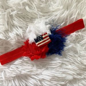 Red, White, & Blue American Flag Headband
